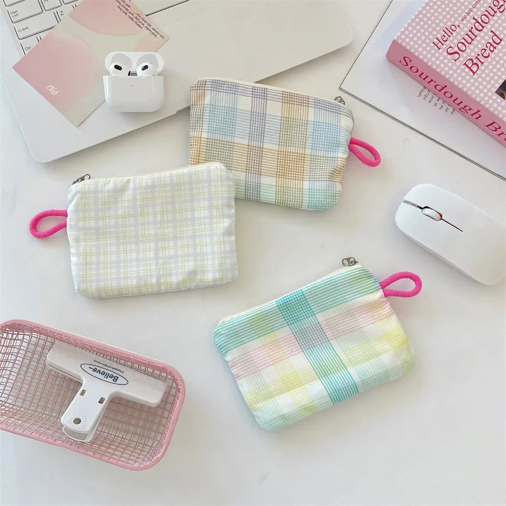 Ins Printed Coin Purse Headphone Lipstick Bag Zipper Coin Pouch Drivers License Holder Card Holder Cute Purse Cute Wallet 251029