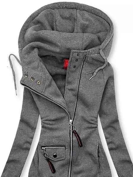 Women Oversize Hoodies Sweatshirts Pullovers Hoodie Female Patchwork Sweatshirt Autumn Warm Hoody Zipper UP Tops 251016