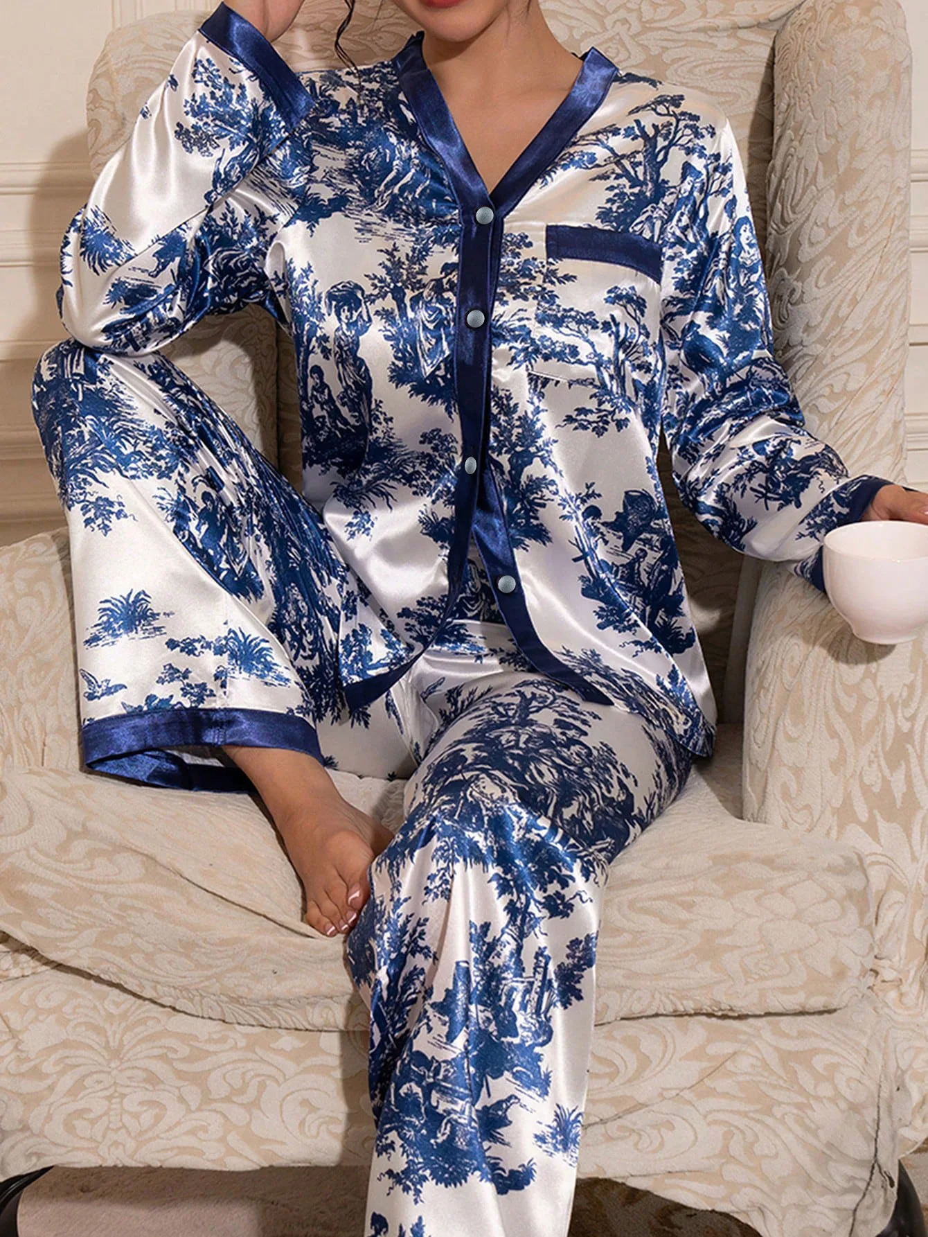 Long Sleeve Pajamas Women Woman Pajama Set Home Wear Set Big Size Womens Pajamas Sleepwear Pigma Winter Sleep Lounge Underwear 251029