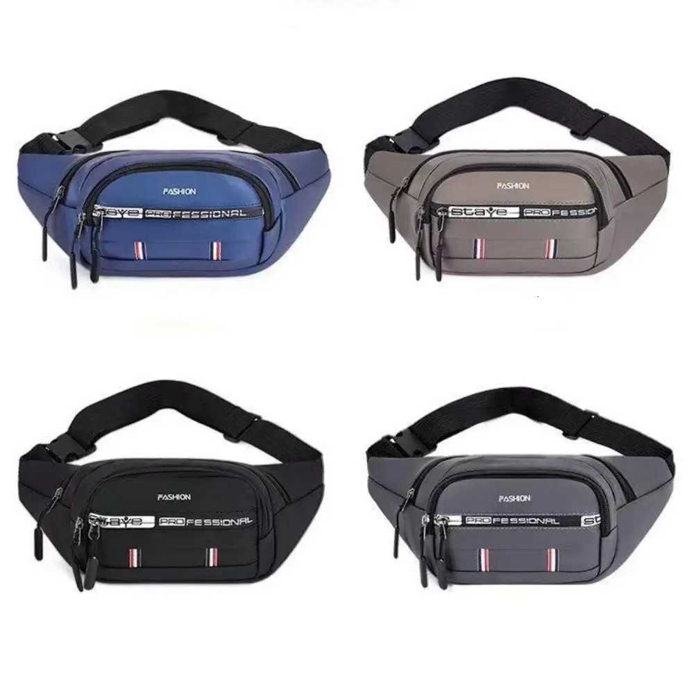 Men Chest Bag Fashion Large Capacity Oxford Cloth Sports Waist Bag Black Grey Blue Green Multifunctional Crossbody Bag UnisexT251126