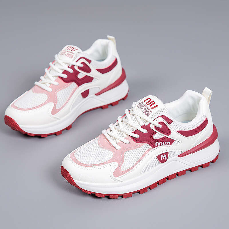 Women's 2025 Korean Style Mesh Breathable Designer Shoe Soft-Soled Non-Slip Trendy Student Running Casual Sports Versatile Shoes