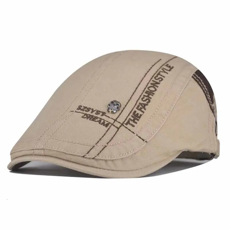 Unisex Cotton Beret Skull Cap Casual Fashionable Allpurpose Four Seasons Style Mens Womens Matching sboy Hat 251013