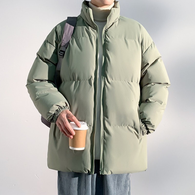2025 New Winter Cotton Jacket Couple Unisex Loose Stand Designer Jacket Collar Trendy Brand Cotton Coat Plus Size Outerwear Puffer Jacket