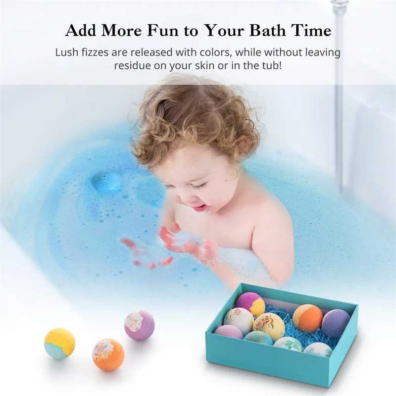 Bath Bombs Gift12Pcs Handmade Rich in Essential OilMoisturize Dry SkinPerfect for BubbleSpa BathBirthday Mothers day Gifts L251029