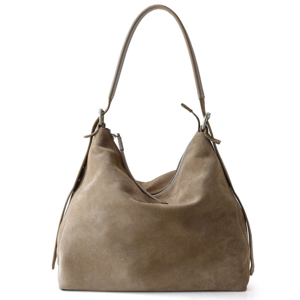 Luxury bag Frosted Cowhide Tote for Women Large Capacity Crossbody Fashionable Simple High End Feel Underarm Single Shoulder Bag