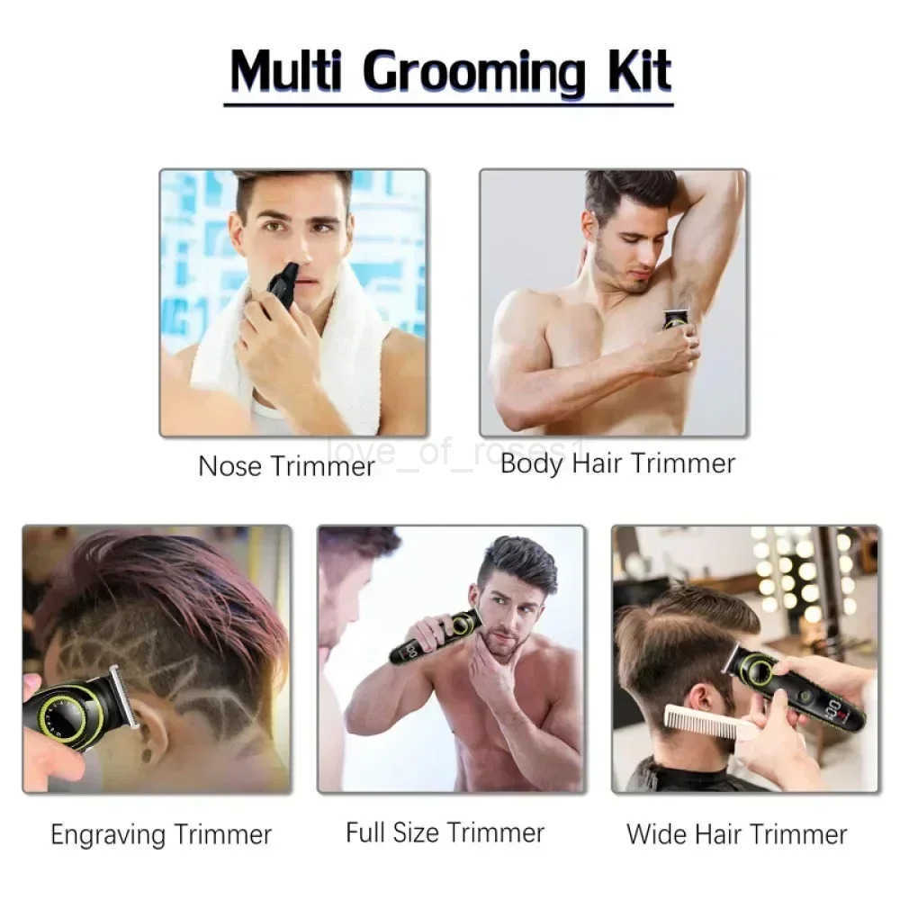 Hair Clipper Kemei KM696 Multifunctional Trimmer for Men Electric Shaver for Mens Razor Nose 5 in 1 Professional Trimmer Z251029