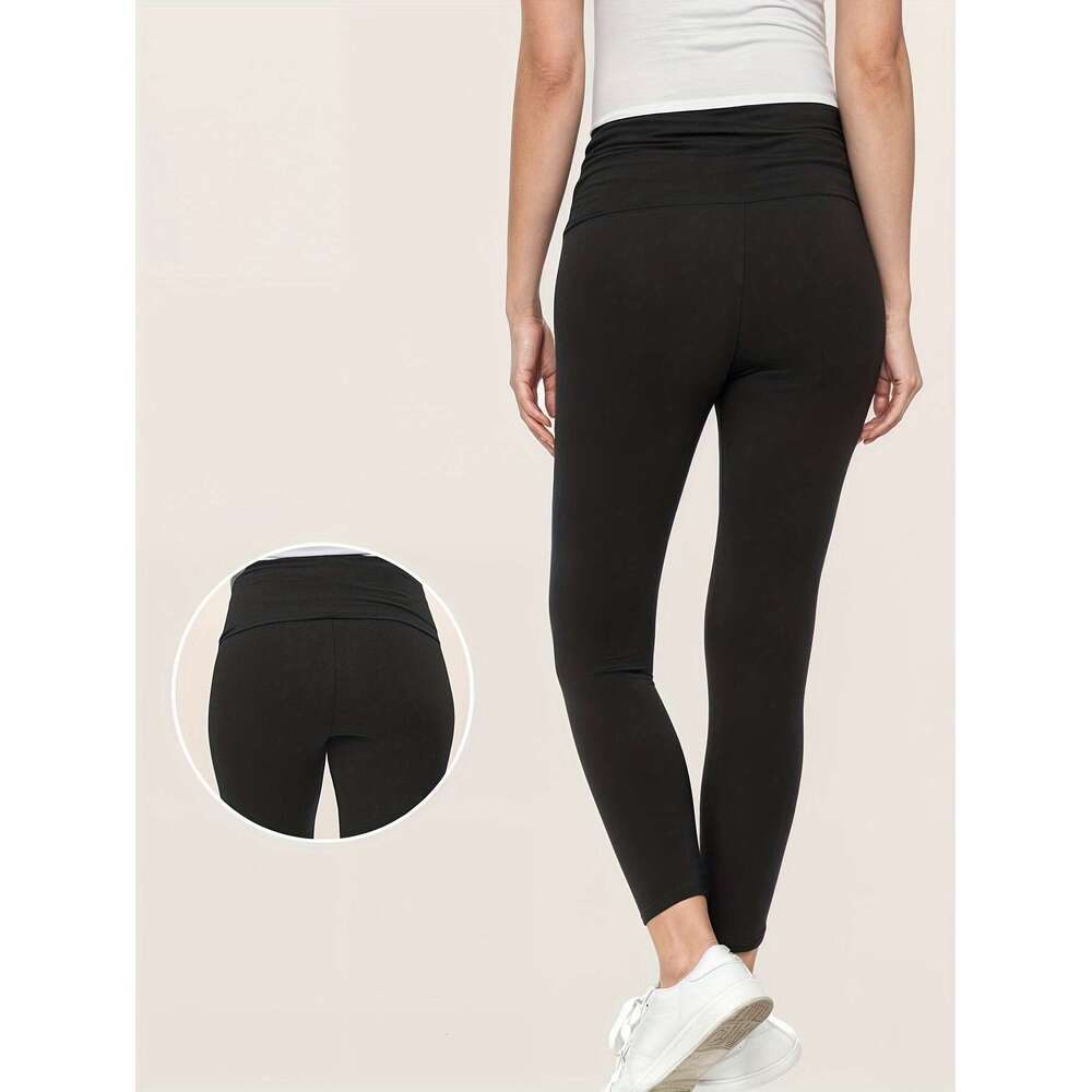 Maternity Leggings Over The Belly Pregnancy Active Wear Workout Yoga Tights Pants 3Pcs Set