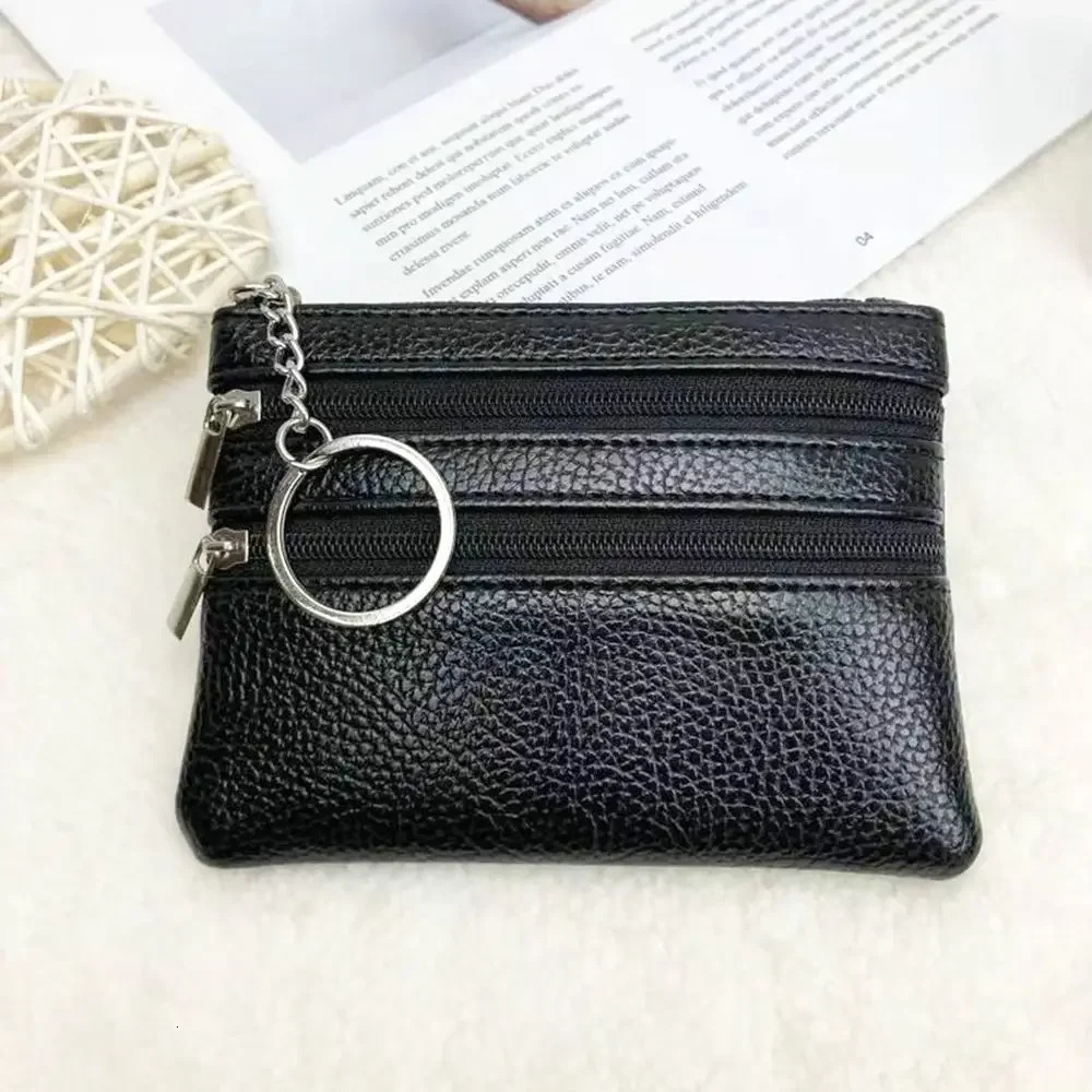 Fashion Leather Coin Purse Women Small Wallet Change Purses Mini Zipper Money Bags Pocket Wallets Key Holder 251029