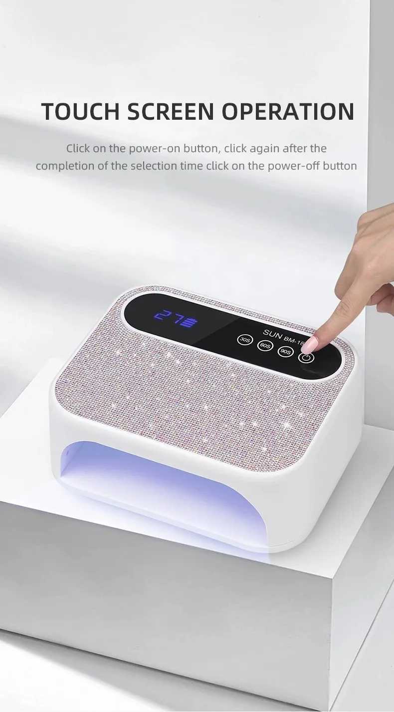 168W Rechargeable UV 42LEDS Nail Lamp Professional Dryer Cordless Gel Polish Drying Lamp For Manicure J251115
