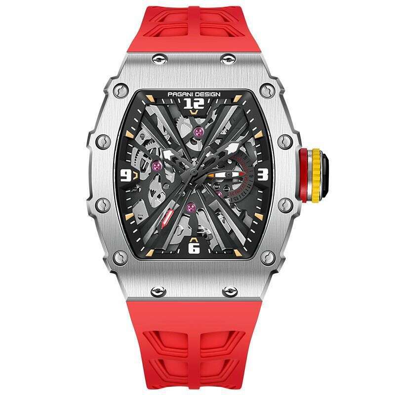 PAGANI DESIGN Barrel-Shaped Large Dial Stainless Steel High-Value Men's Quartz Watch PD-1738