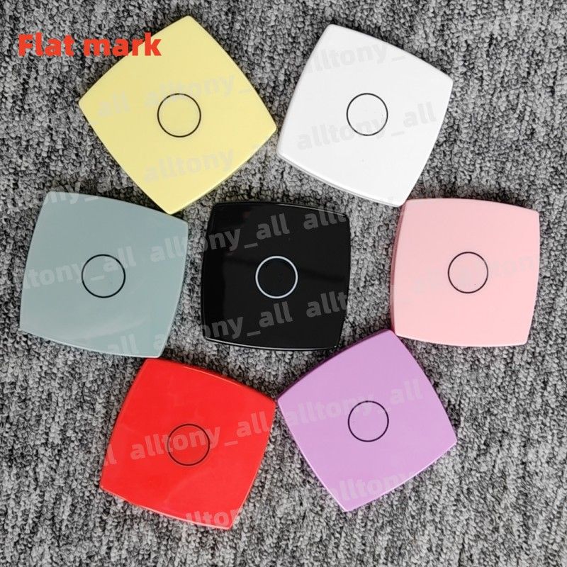 Brand 7 Colors Compact Mirrors Folding Velvet Dust Bag Magnifying glass Mirror With Black Makeup Tools Portable Classic Style