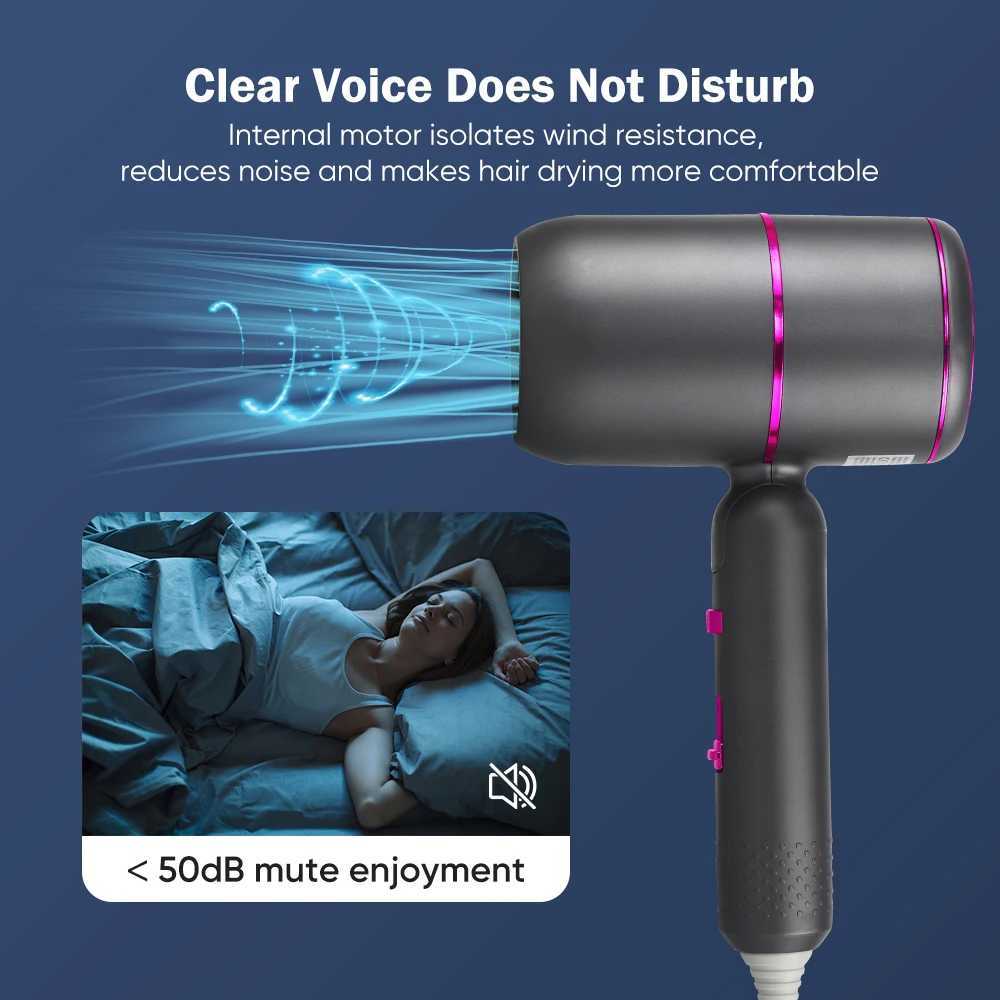 Professional Salon Light Weight Low Noise Hair Blow Dryer Set Secador De Cabelo Foldable New Arrival Hair Dryer Machine W251029