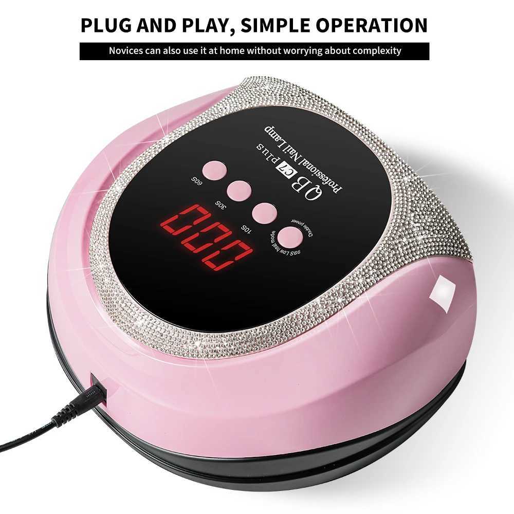 Professional UVLED Nail Lamp 57 LEDS Quick Drying Gel Polish Curing Light With LCD Display Manicure Equipment for Acrylic Gel J251115