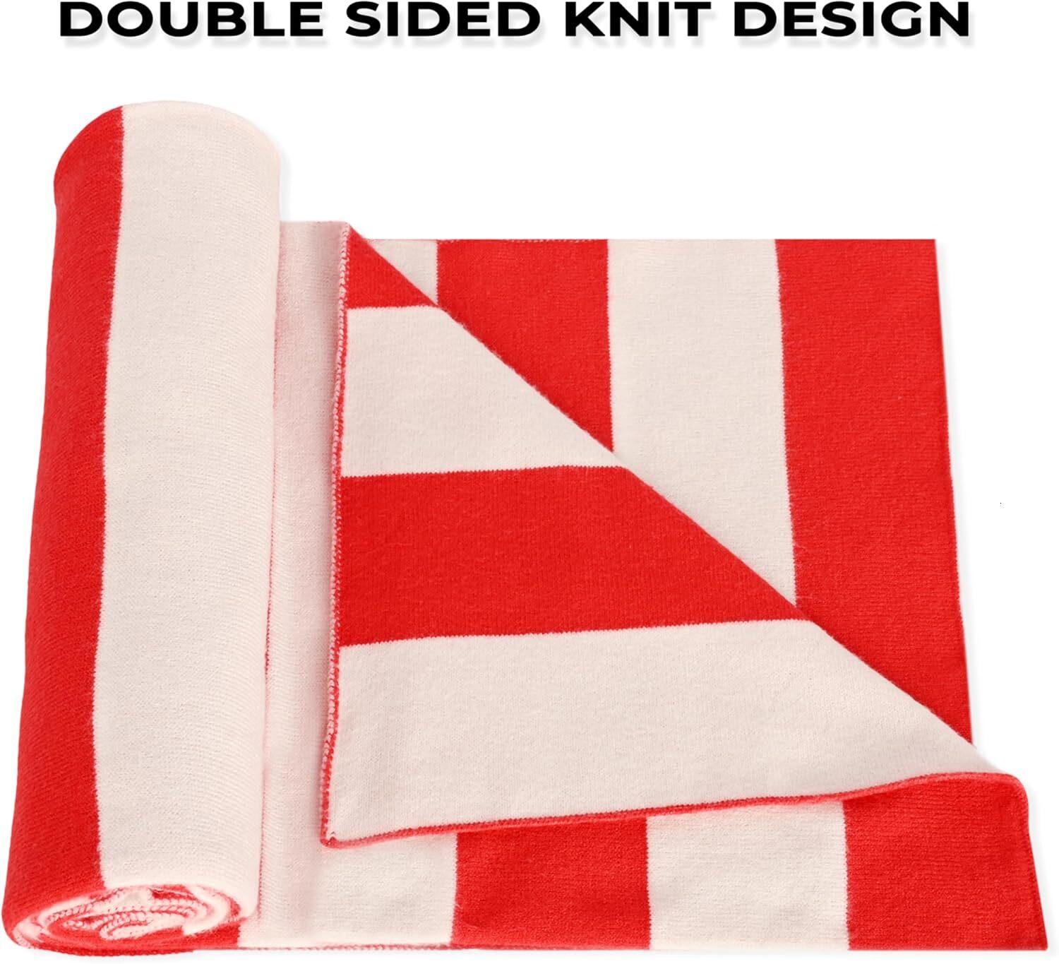 Custom Mens Winter Cashmere Feel Knit Scarf Christmas Classic Striped Scarves Long Fall Keep Warm Scarf Soft Shawl for Men Women