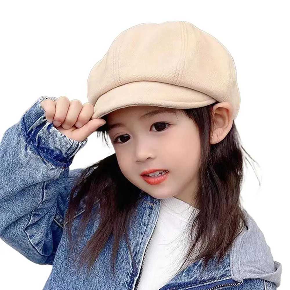 Autumn Winter Cute Soft Kids Berets Multicolour Woolen Baby Beret Hat Warm Painter Hat Boys Girls251028