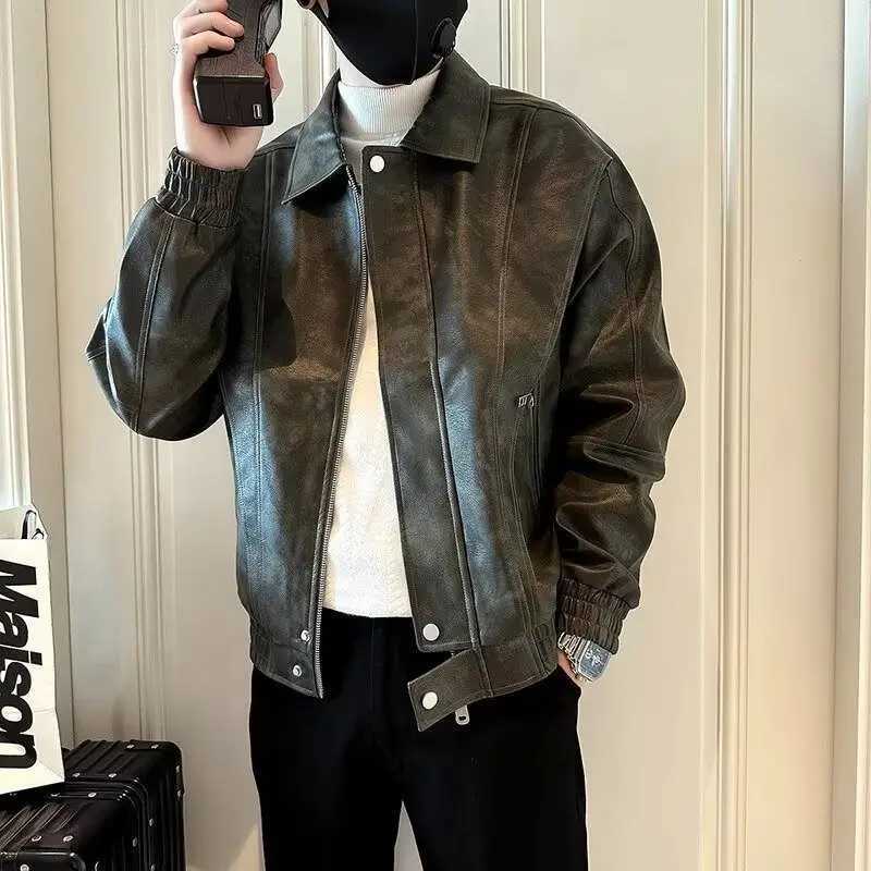 Highend Leather Jacket for Men in Spring Autumn Winter 2025 New Trendy CasualT251029