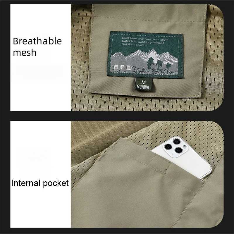 2025 New Fashion Mens Vest Windproof Solid Sleeveless Jacket Motorcycle Ourdoor Waterproof Biker Vest for Men Clothing W251029