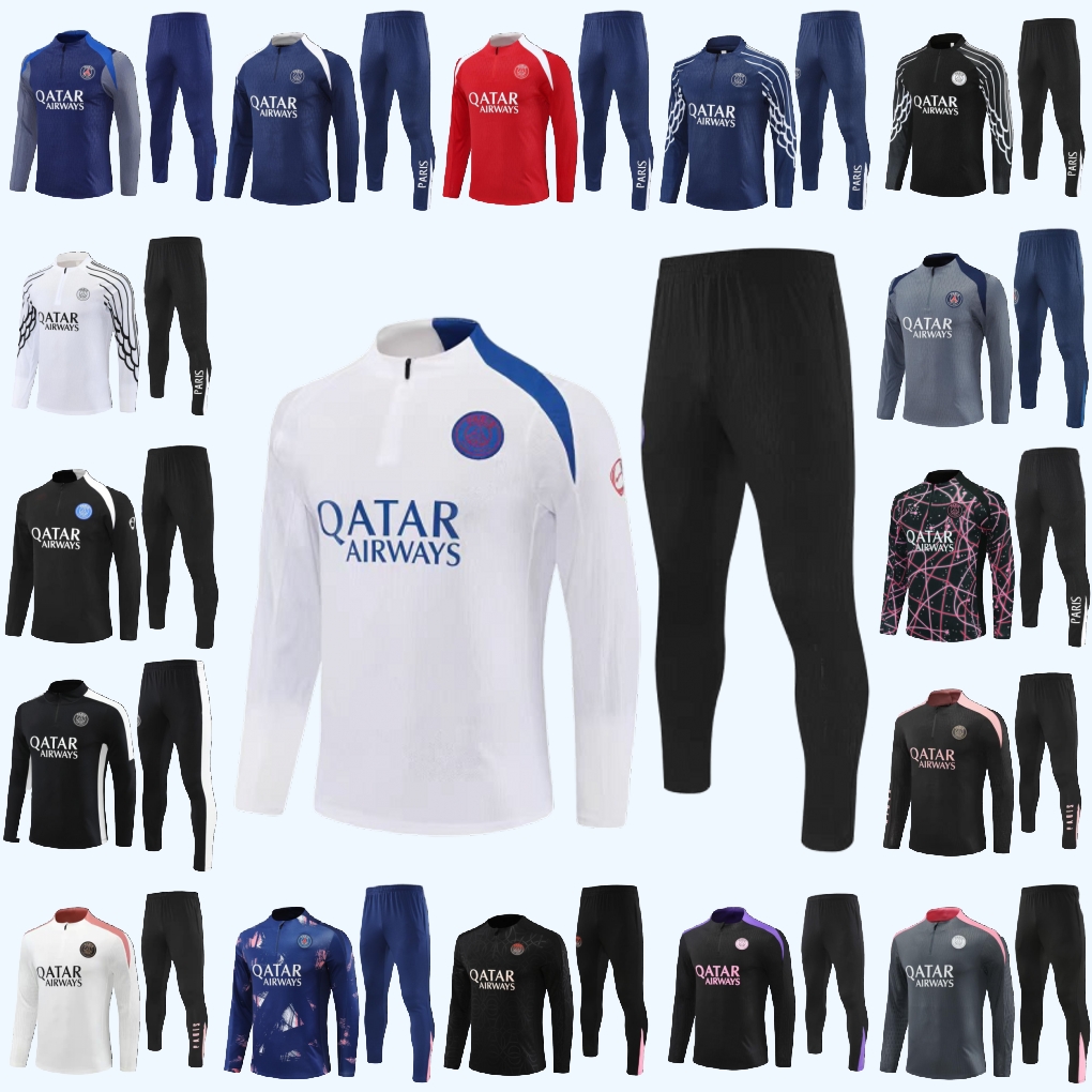 psges Soccer tracksuits mens kids kit tracksuit 23 24 25 26 tuta calcio training retro futbol Soccer tracksuit football tracksuit
