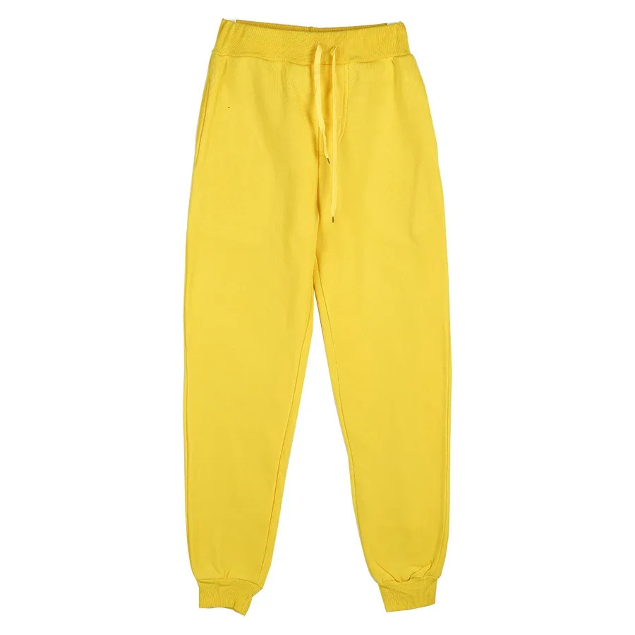 2025 Joggers Sweatpants Men and Women Elastic Waist Lose Casual Trousers white beige pink yellow Hip Hop Mens Sweat Pants 251029