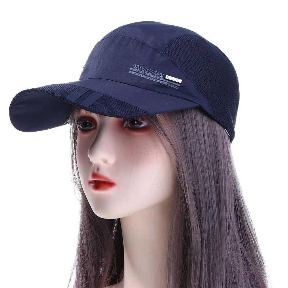 Simple Outdoor Golf Korean Style Breathable Sport Cap Adjustable Visor Cap Quick Dry Mesh Cap Baseball Hat Mesh CapsW251029