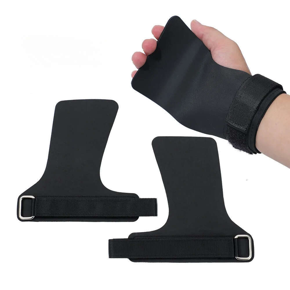 A Pair of Hypalon No-hole Hand Grips for Crossfit Pull-ups Cross Training Gymnastics WODS Weightlifting Palm Protector