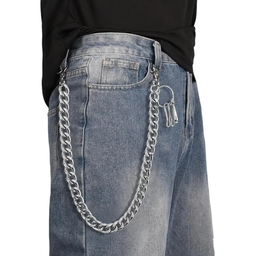 A Harajuku Style Street HipHop Jeans Wallet Chain with Personalized Punk Style Waist Chain for Men and Women Accessories 251021