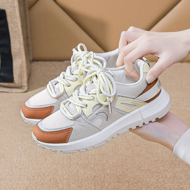 Breathable Lightweight Designer Shoe Women's 2025 Autumn All-Match Shoes Soft Thick-Soled Wear-Resistant Running Outdoor Casual Sports Shoes