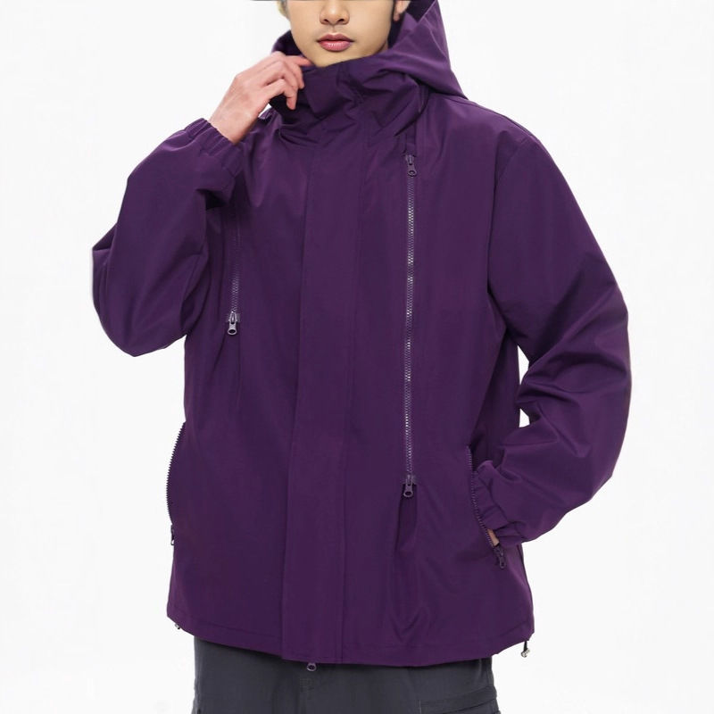 Mountain Style Outdoor Hooded Jacket For Men Spring And Autumn American Functional Zipper Jacket Trendy Brand Cool And Handsome Designer Jacket Plus S