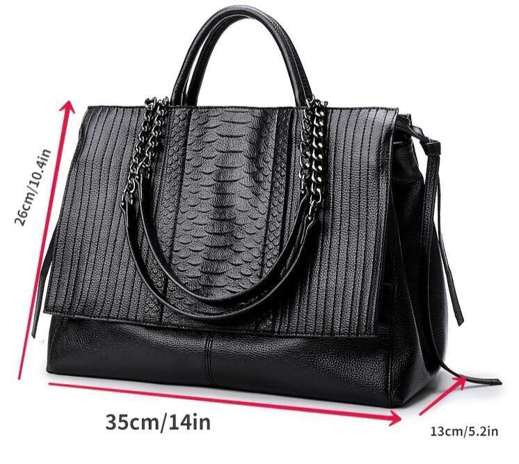 Crocodile Emed Handbag, Large Capacity Crossbody Bag, Women Faux Leather Satchel Purse