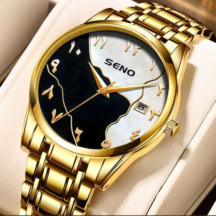 New Business High-end Arabic Steel Band Quartz Men's Watch