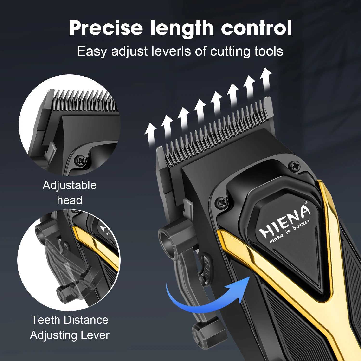 Professional Hair Clippers for Men Premium Home Haircut Kit Cordless Hair Cutting Clippers and Trimmers Set Trimmer for Men M251029
