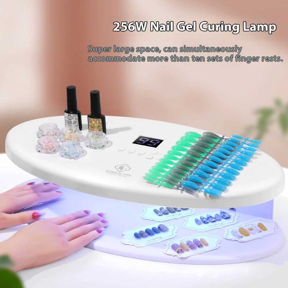 256W UV LED Nail Lamp Gel Nail Dryer Professional Fast Curing 96 LED Light for Manicure Pedicure Nail Art Polish Tool J251115