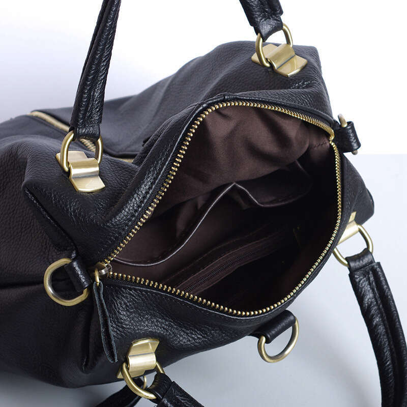 Genuine Women Minimalist Design With Golden Hardware, Spacious Zippered Compartments, Adjustable Shoulder Straps Professional