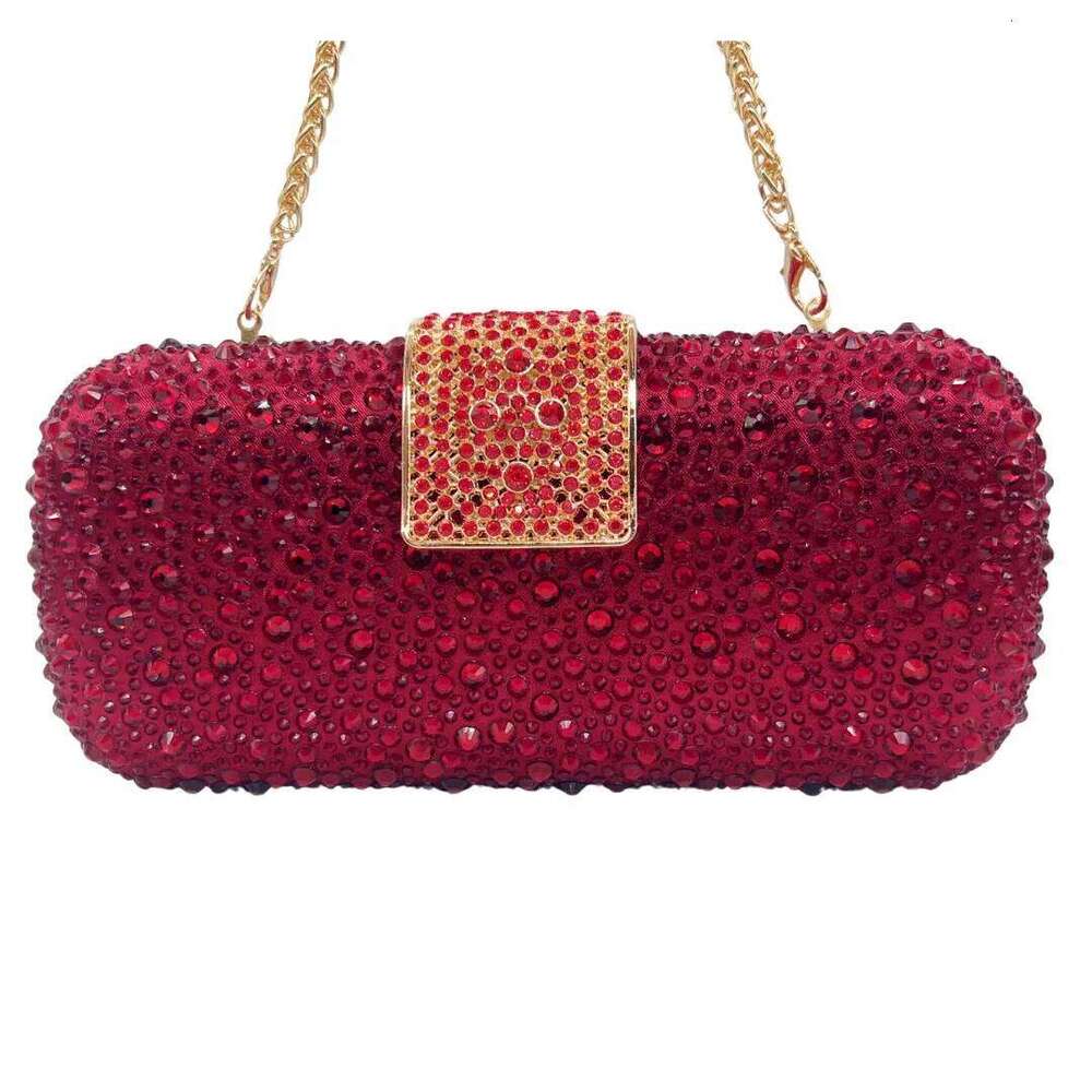 XIYUAN Women Green Crystal Evening Clutch Shimmering Purple Rhinestone Wedding Full Diamond Handbag Bridal Bags