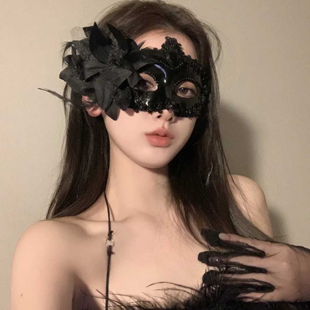 Butterfly Lace Sexy Black Mask Women Masquerade Mask Venetian Party Eye Mask Carnival Fancy Dress Costume Cosplay Party DecorW251029