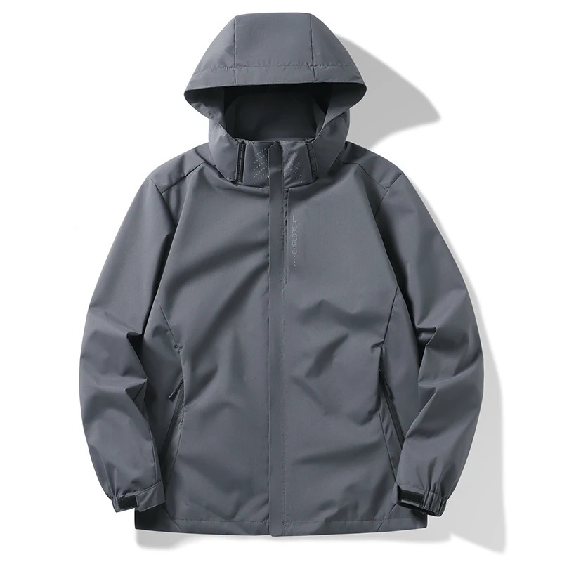 Autumn Mens Mountaineering Jacket Windproof and Waterproof Fabric Fashion Hip Hop Casual Oversize Outdoors Coat 251029