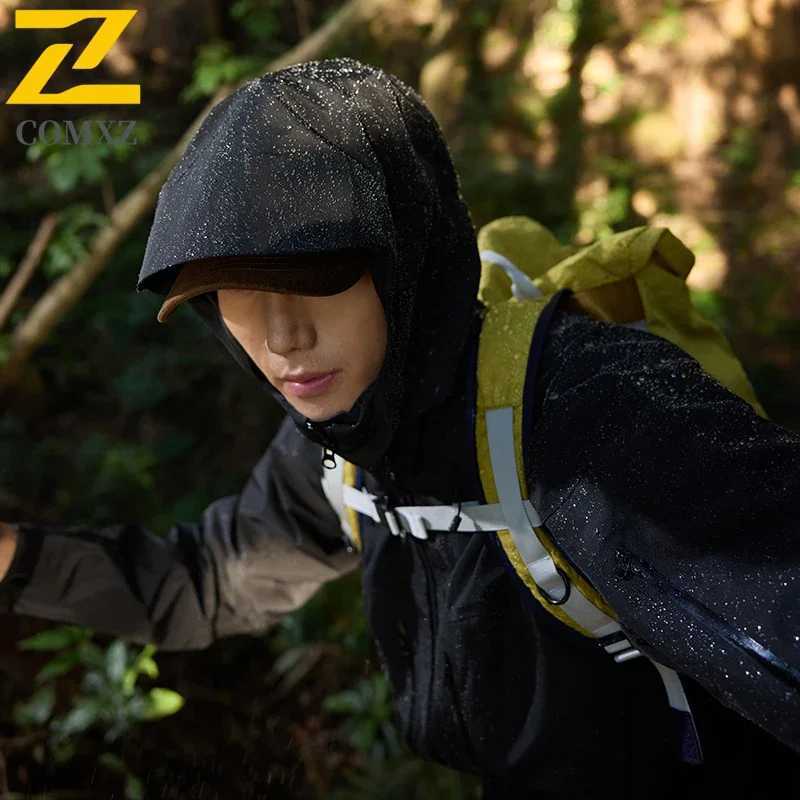 Mountain Jackets Mens Outdoor Hard Shell Waterproof Windproof Hooded Stormcoat Jacket Casual Fly Fishing clothing Hiking Coat J251029