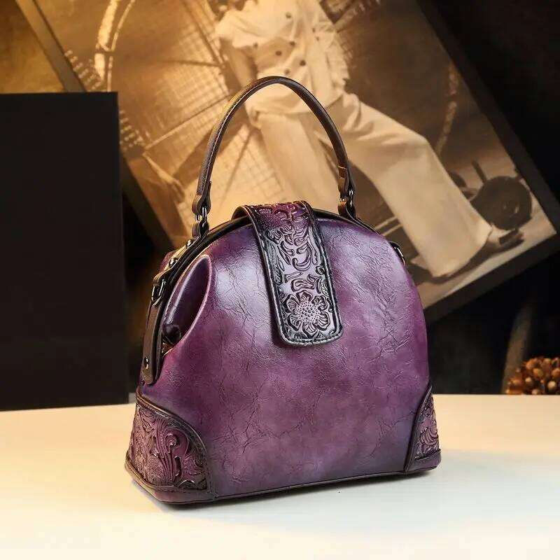 Designer Bags Designer Brand Retro Emed Dumpling Bag Leather Handcrafted Cowhide Handbag Shoulder Cross-Body Bags For Women Hot Selling