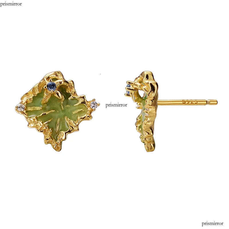 Korean Version of Cold Wind Women Texture Drip Glue Advanced S Sterling Sier Niche Design Sense Earrings Cross-border Explosive