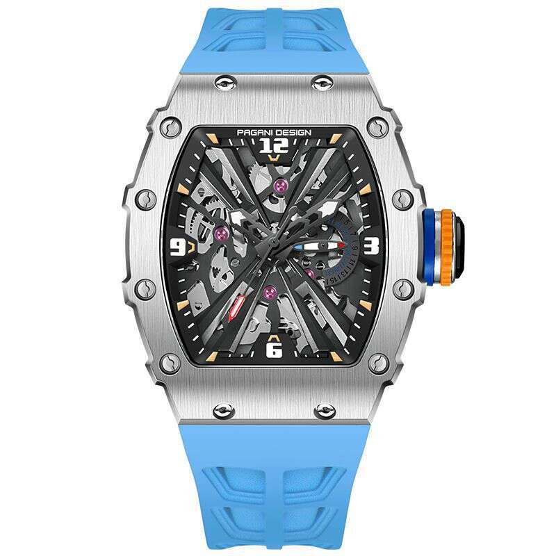 PAGANI DESIGN Barrel-Shaped Large Dial Stainless Steel High-Value Men's Quartz Watch PD-1738