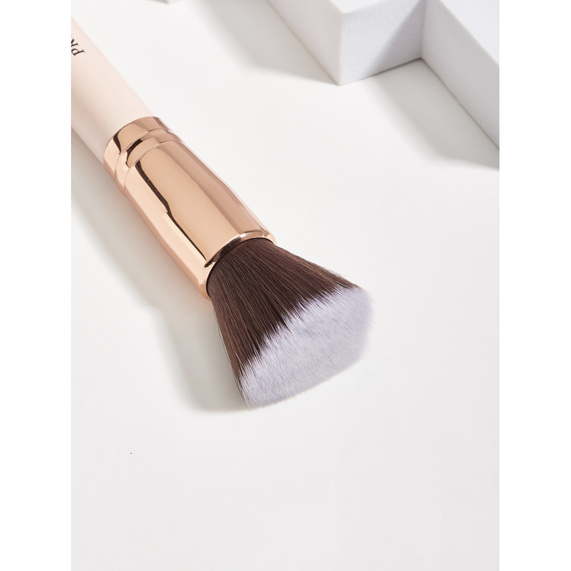 High-Quality Portable Pink Flat Synthetic Hair Concealer Brush Foundation Brush Face Makeup Brush Factory Store Customizable