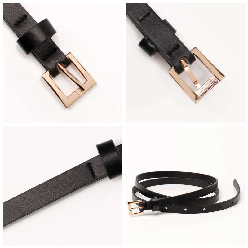 Belt Fashion designer Simple Square Buckle Women's Small Candy Color Versatile Dress Decoration Coat Thin Waist Belts for Women