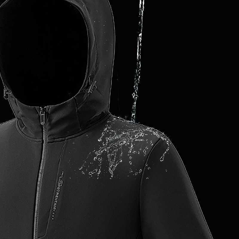 LNGXO Fleece Softshell Jacket Men Waterproof Windproof Warm Windbreaker Hiking Camping Climbing Raincoat Winter Jackets For Men J251029