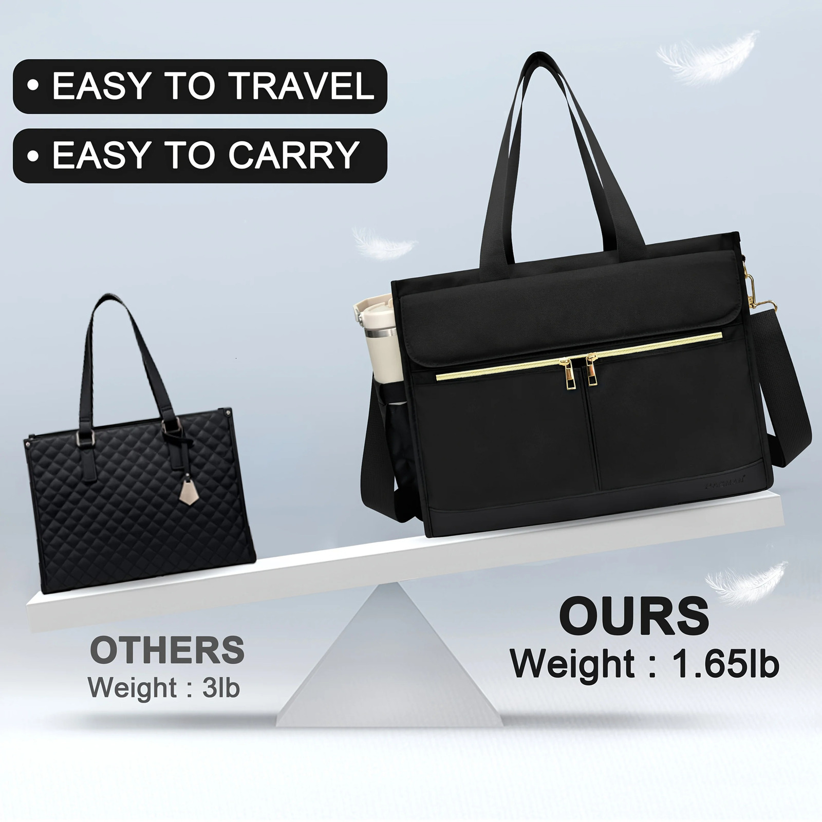 Womens Insulated Lunch Tote Bag with Shoulder Strap LeakProof Cooler Lunch Box Oxford Fabric 251029