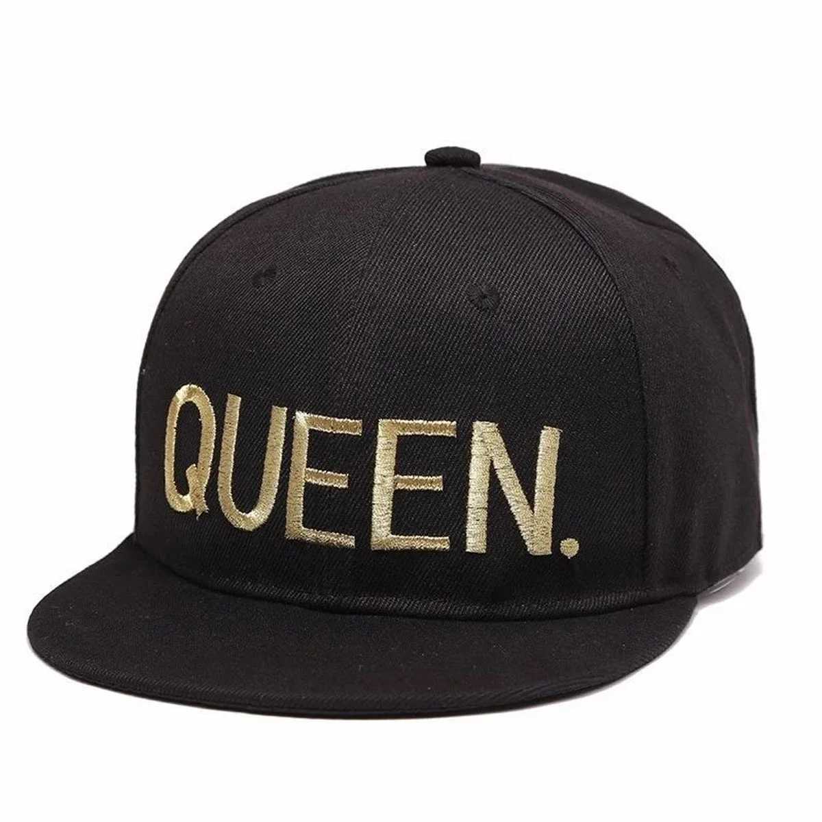Unisex KING QUEEN Golden Thread Embroidery Hiphop Hats Spring Autumn Outdoor Adjustable Casual Baseball Caps Sunscreen Hat CapW251029