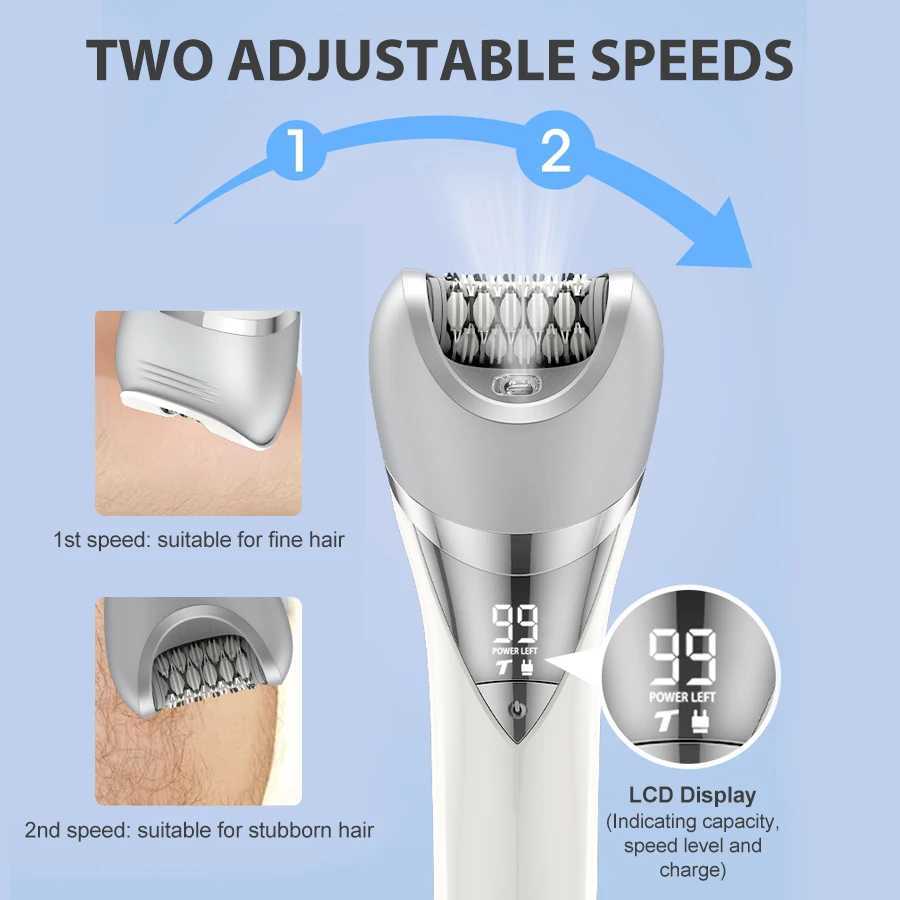 7in1 Electric Hair Removal for Women Bikini Trimmer Razor Massager Foot Callus Remover Waterproof Body Epilator Facial Razor J251117