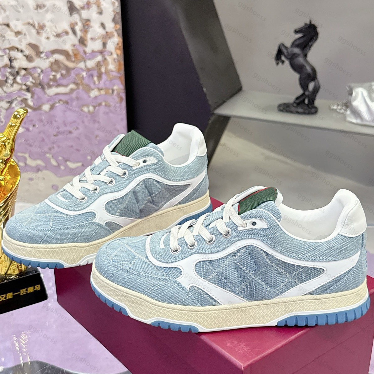 Men Women Re-Web Sneaker Designer High Quality Sneaker Platform Lace-up Canvas Casual Shoes