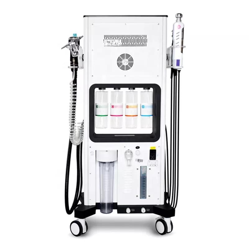 Professional 7 In 1 Ultrasonic RF BIO Hydro Dermabrasion Facial Oxygen Jet Hydra Alice Super Bubble Peel Oxygen Spa Hydra Microdermabrasion Diamond Fa