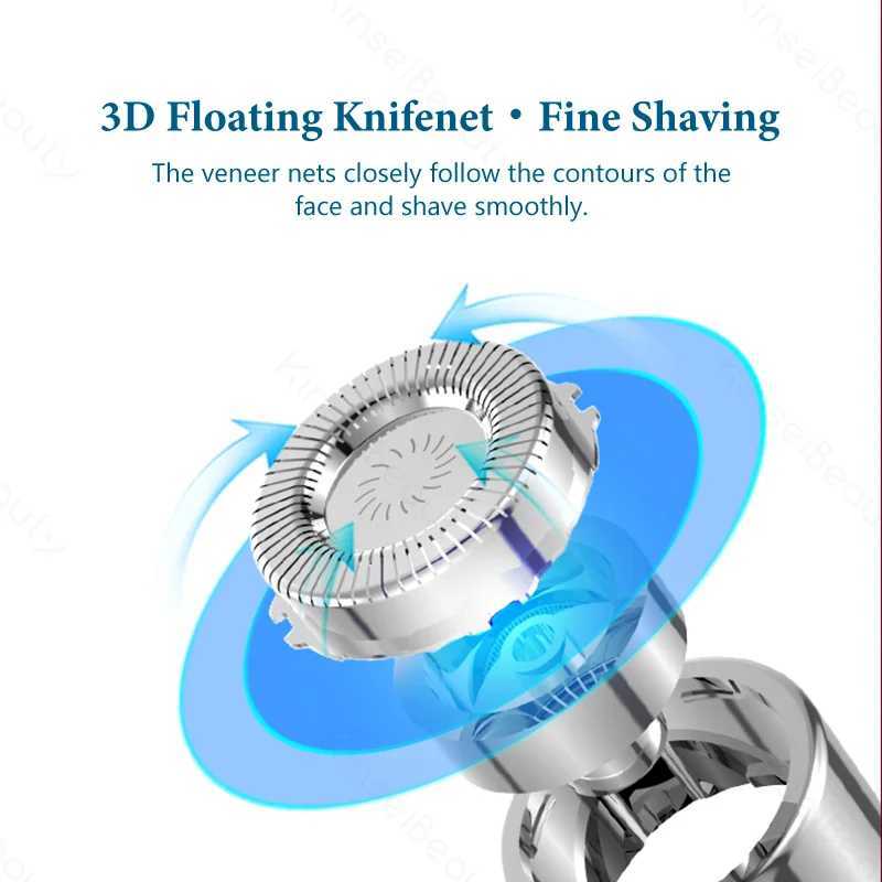 Face Bikini Line Hair Removal 3D Facial Epilator Electric Eyebrow Trimmer RaZOr Painless 360 Degree Lips Hair Expoliator J251117