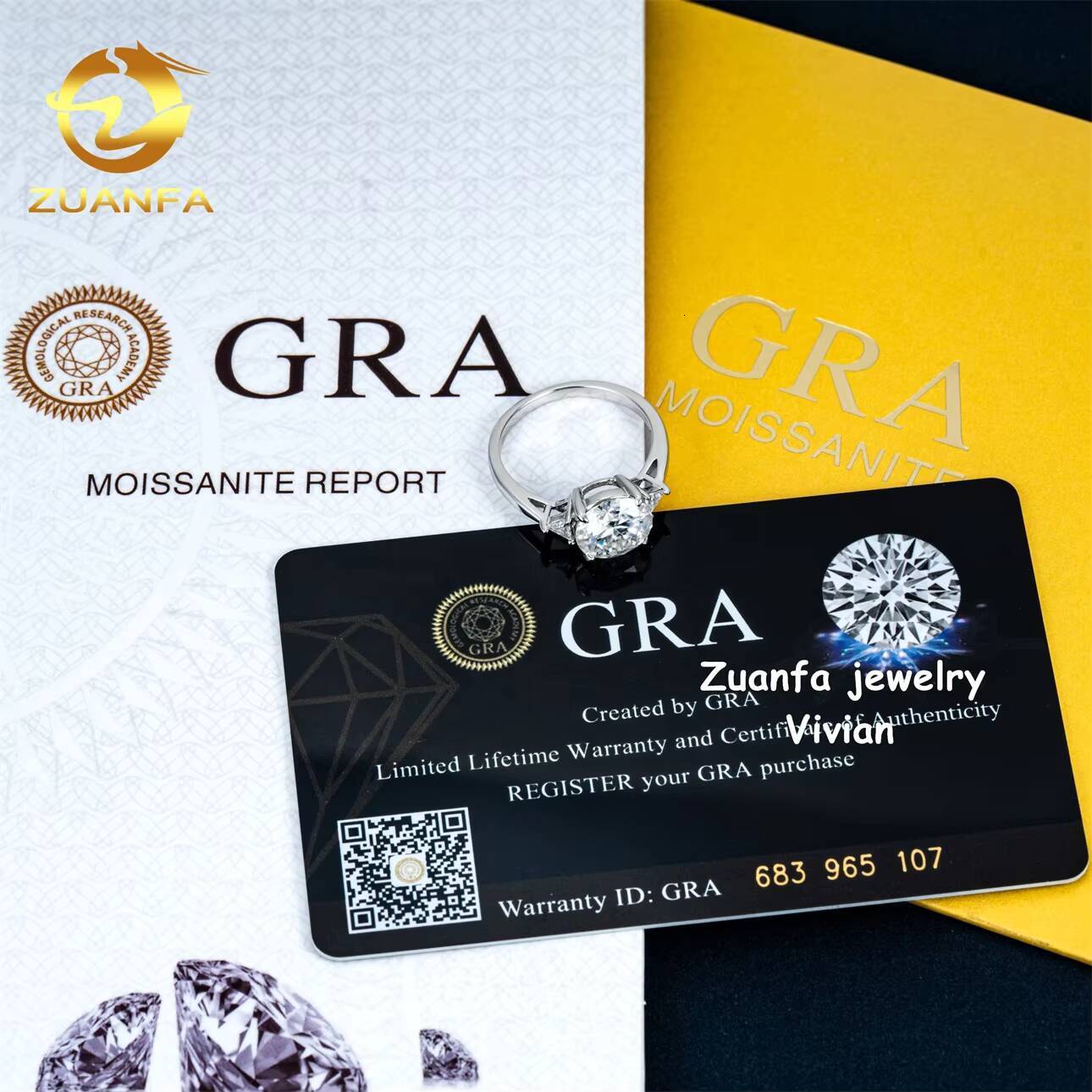 Fine Jewelry Luxury VVS Moissanite Diamond Pass Diamond Tester Buss Down Sterling Silver 925 Women Moissanite Wedding Rings